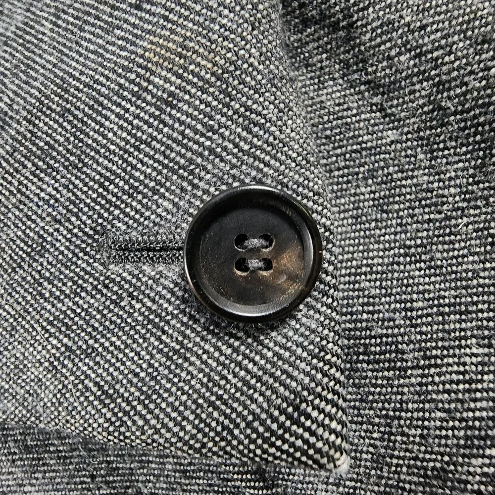AllSaints Crane Blazer Mens 36 Grey Wool Blend Italian Cloth Jacket MM001K S